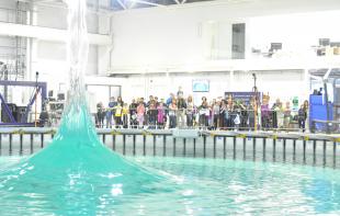 Spike wave demonstration at FloWave's doors open day event